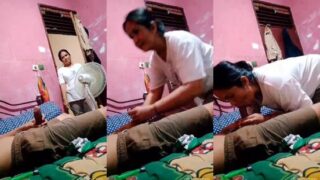 Bokepsin ketahuan mertua lagi ngocok malah ngewe